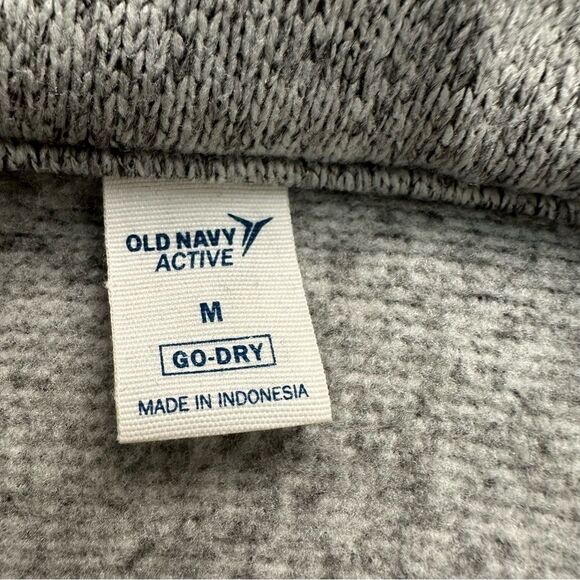 Old Navy Active Womens M Go Dry Athletic Jacket Heather Gray Asymmetrical Zipper - Picture 6 of 11
